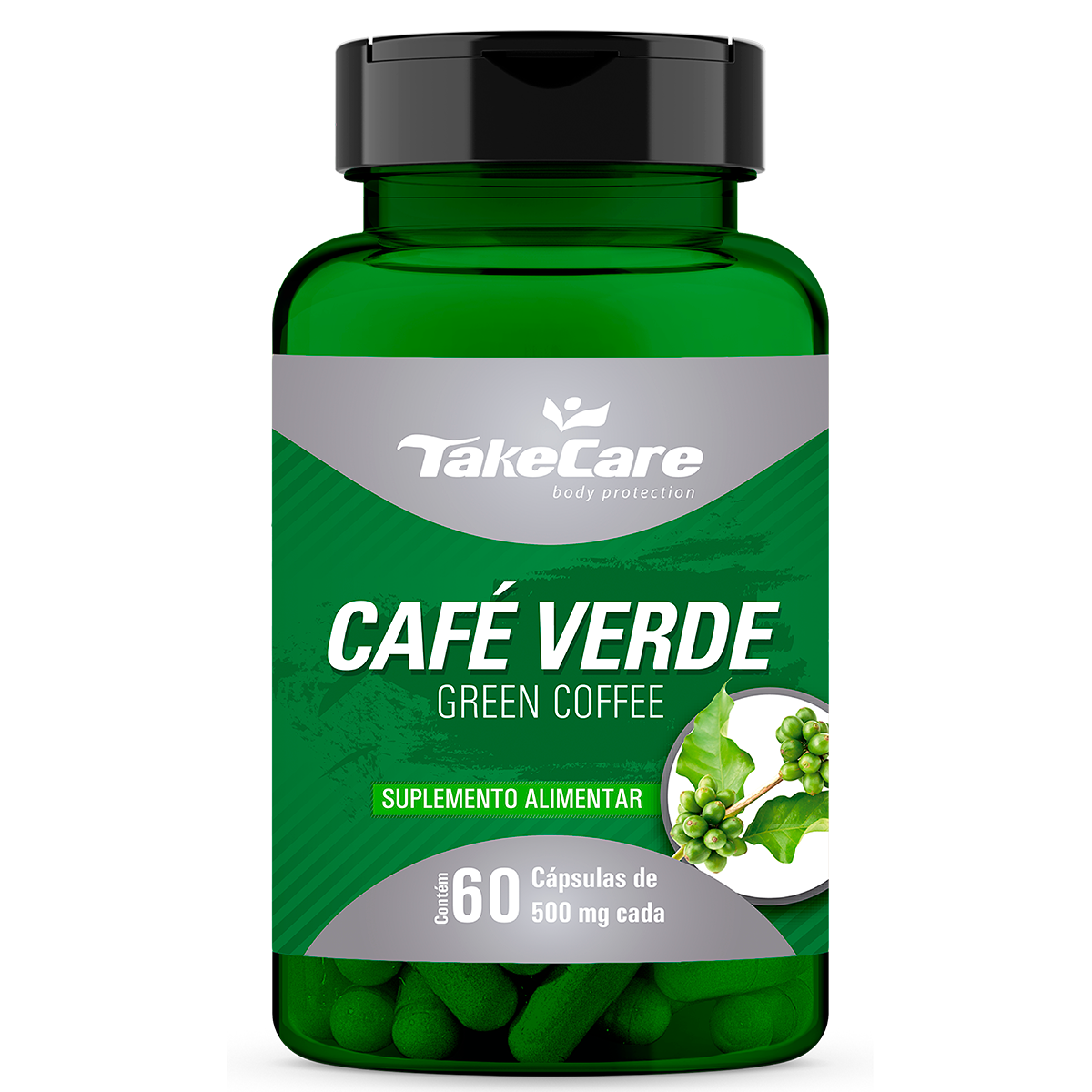 CAFÉ VERDE - 60 CÁPSULAS - 500MG