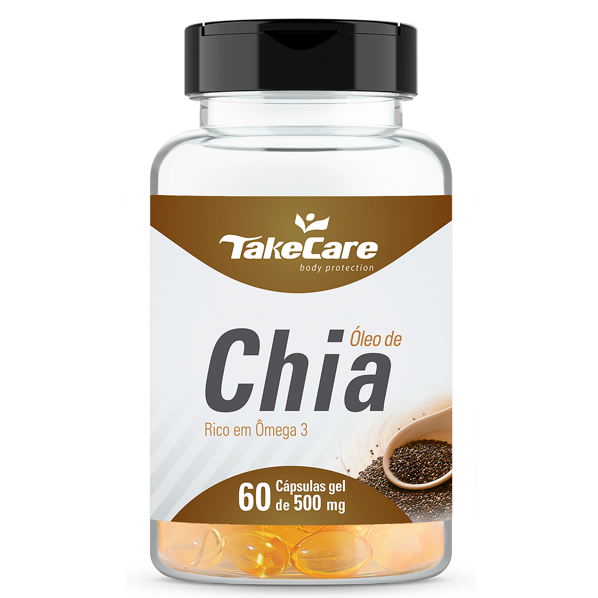 ÓLEO DE CHIA - 60 CÁPSULAS - 500 MG
