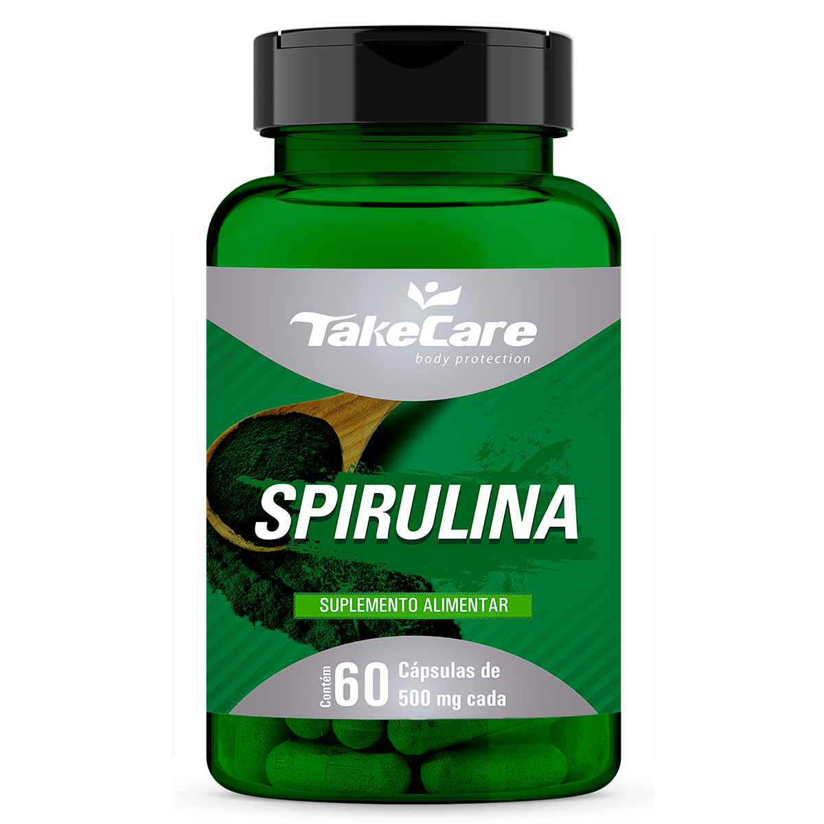 SPIRULINA - 60 CÁPSULAS - 500 MG